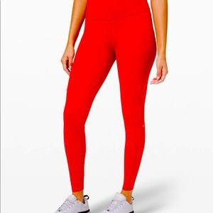 Fast and Free HR Tight 25” size 4 NWT dark red
